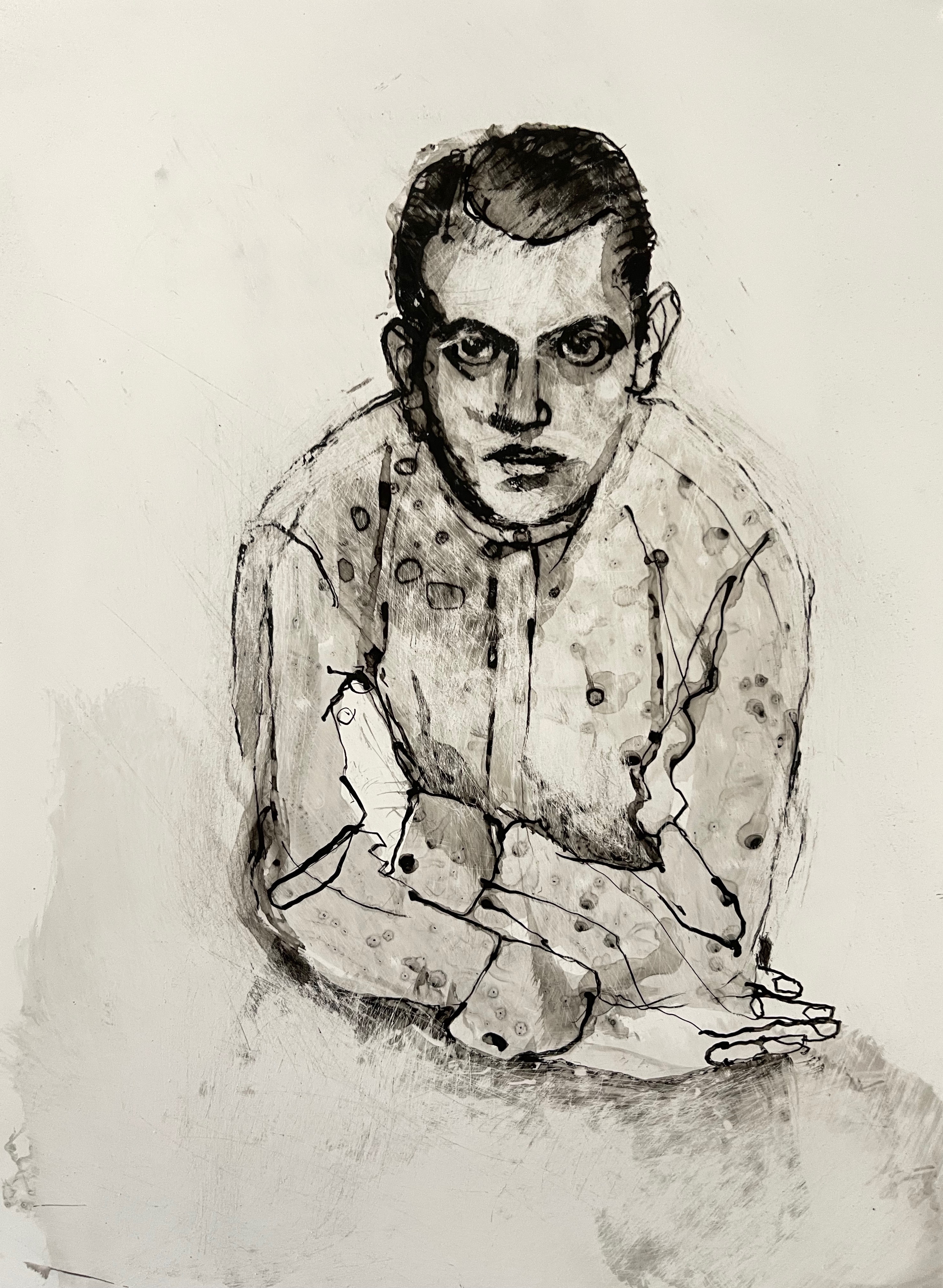 Luis Bunuel d'après une photo de Man Ray