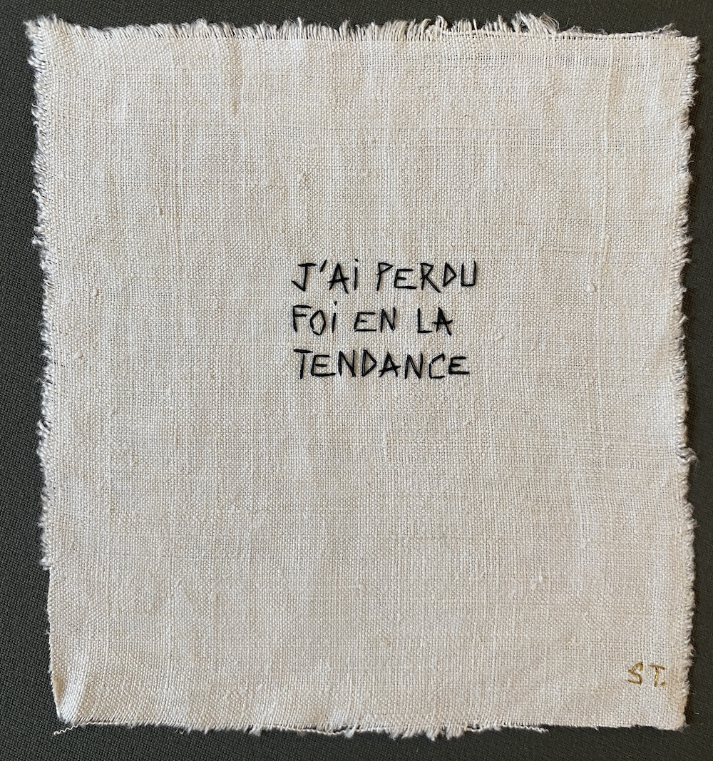 J'ai perdu foi en la tendance
