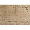 Écriture asémique - encre noir et fils rouge