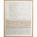 Écriture asémique - encre noir et fils rouge