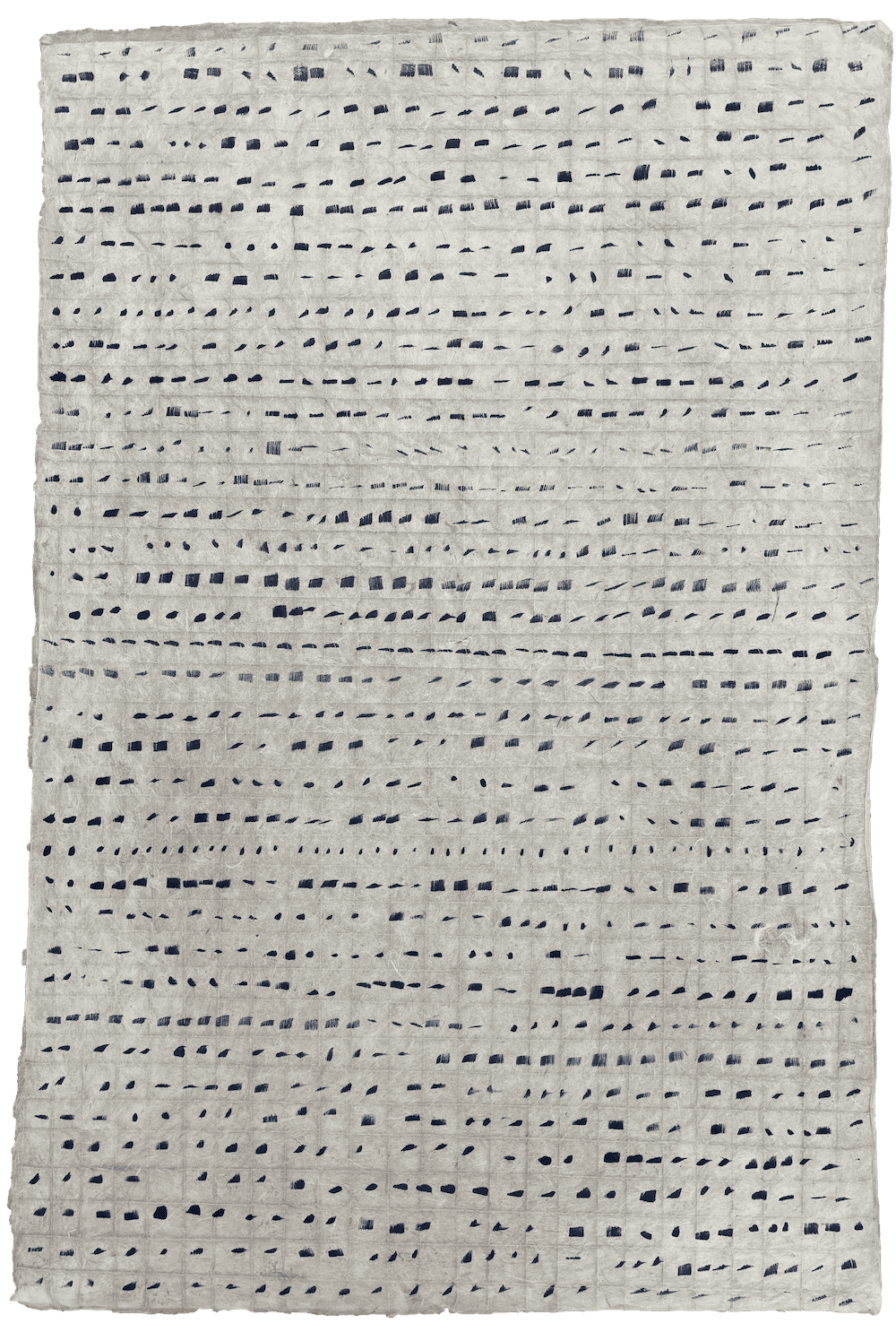 Écritures silencieuses bleu marine