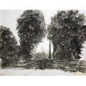 Paysage avec arbres III
