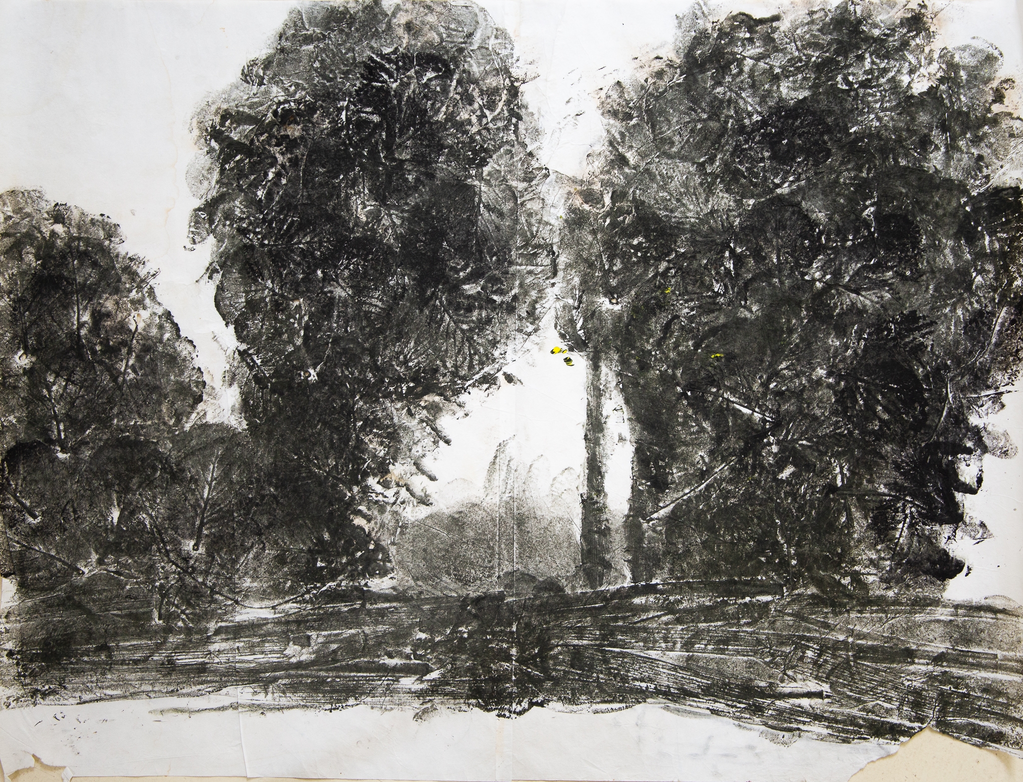 Paysage avec arbres III