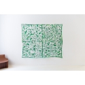 Sans Titre (Grand Papier Évidé Vert et Blanc)