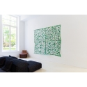 Sans Titre (Grand Papier Évidé Vert et Blanc)