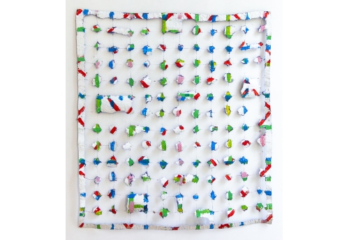 Sans Titre (Carré Vert - Bleu - Rouge - Rose)