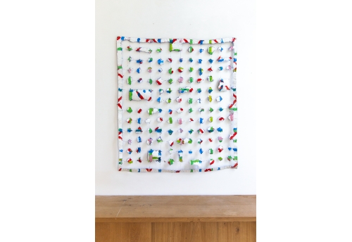 Sans Titre (Carré Vert - Bleu - Rouge - Rose)