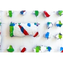 Sans Titre (Carré Vert - Bleu - Rouge - Rose)
