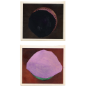 Porcelaine polonaise noir et violet