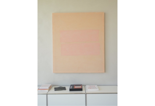 Enigma series, pink, yellow, ochre