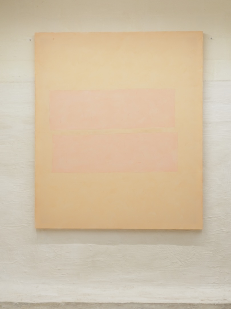 Enigma series, pink, yellow, ochre