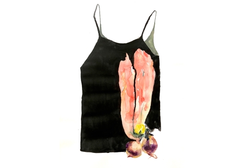 Corps végétaux (corsage, betterave et fleur)