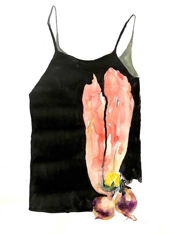 Corps végétaux (corsage, betterave et fleur)