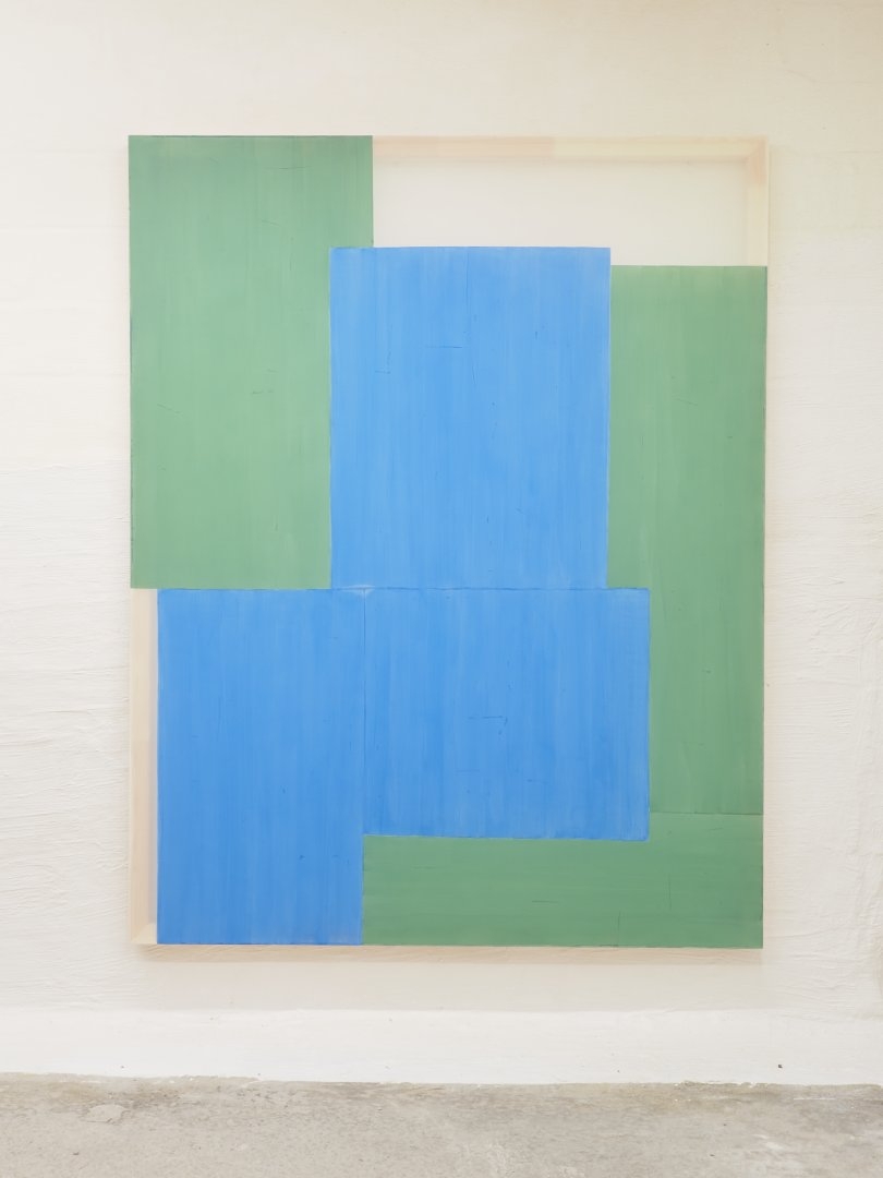 Pink stripes, skin tone over pink