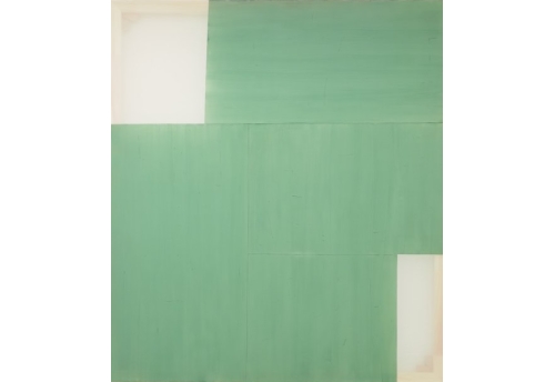Patchwork composition II-c green