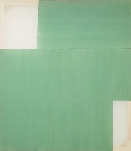 Patchwork composition II-c green