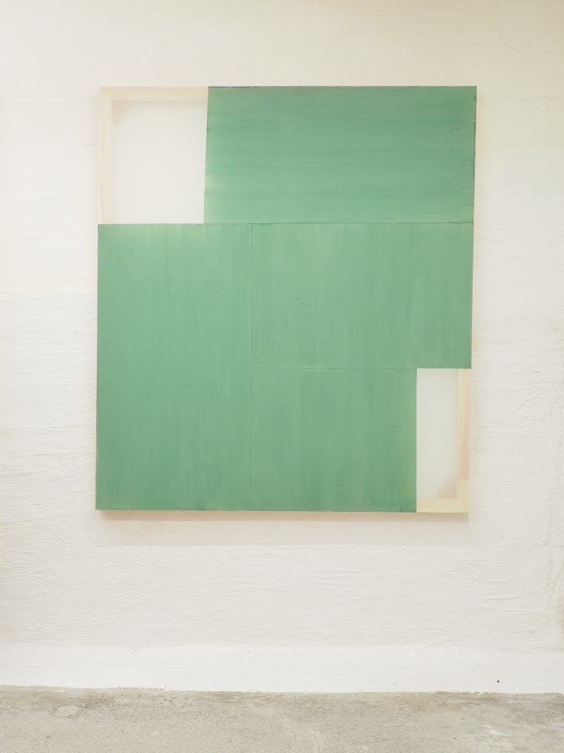 Patchwork composition II-c green