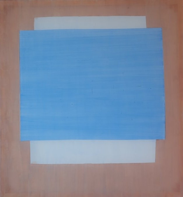 Horiztonal composition blue, brown