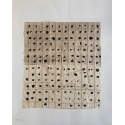 Ecriture cunéiforme brune et noire