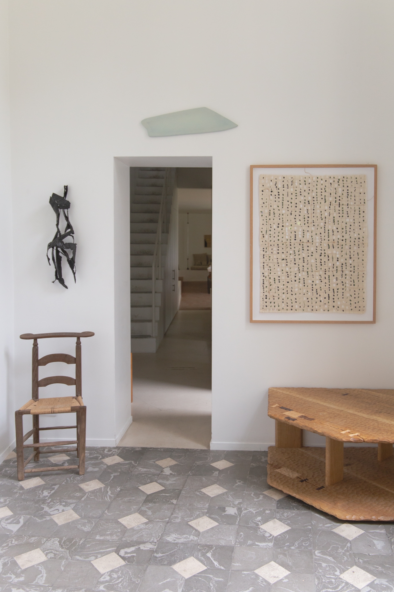 Écritures silencieuses vert noir blanc