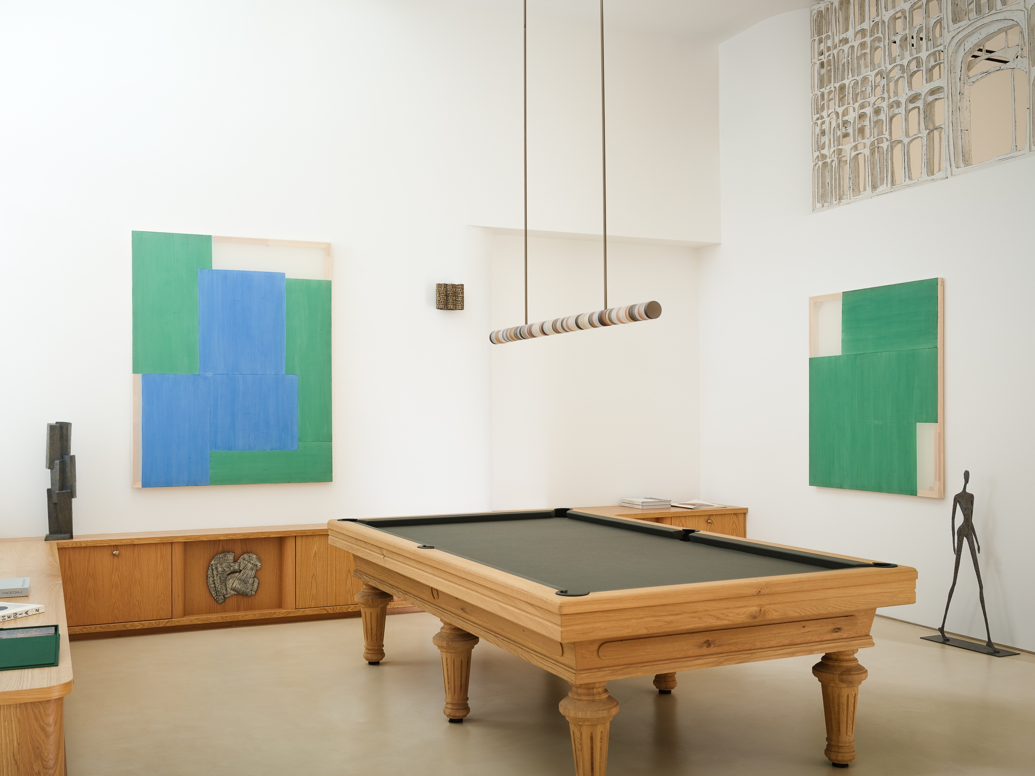 Patchwork composition II-c green