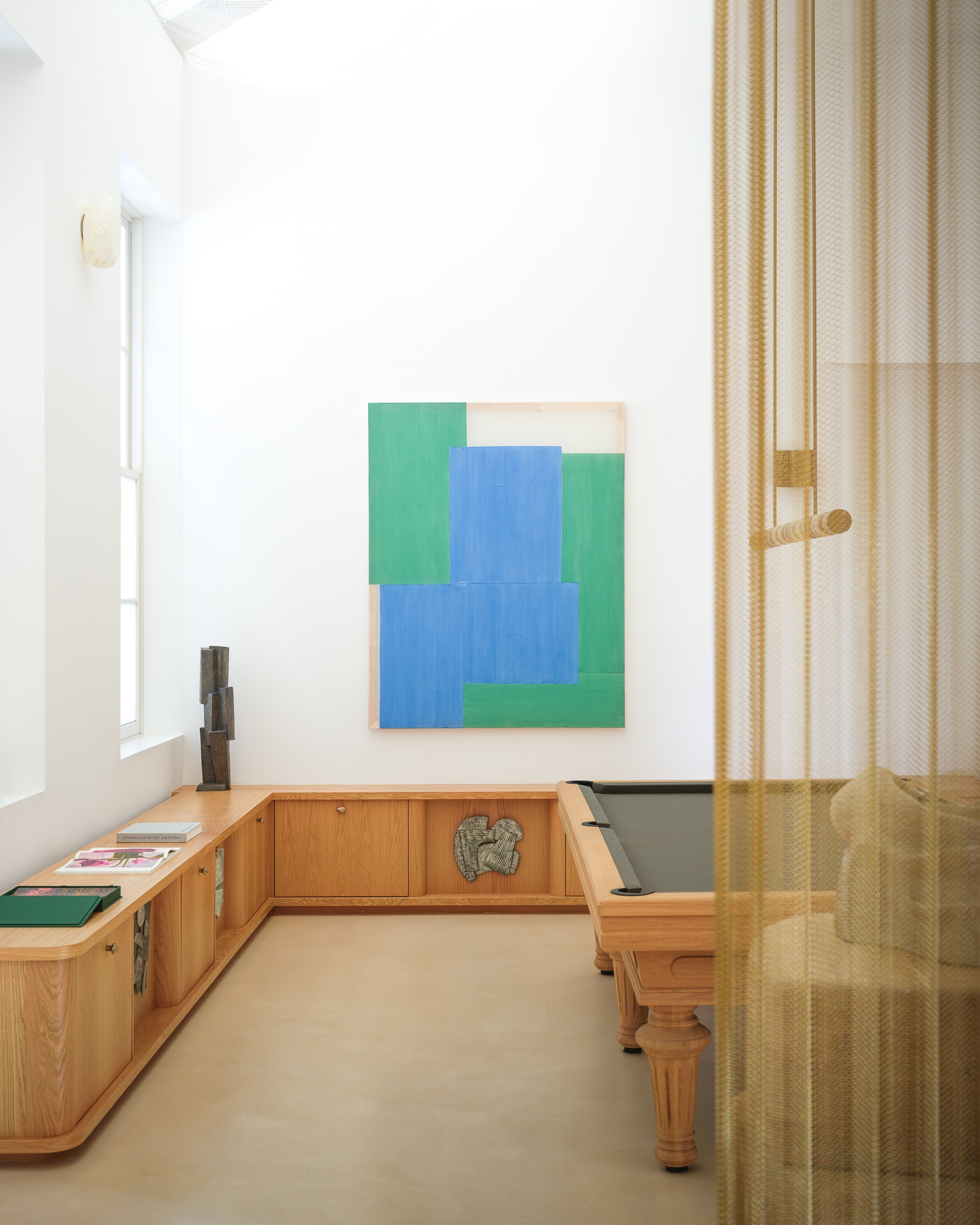 Pink stripes, skin tone over pink