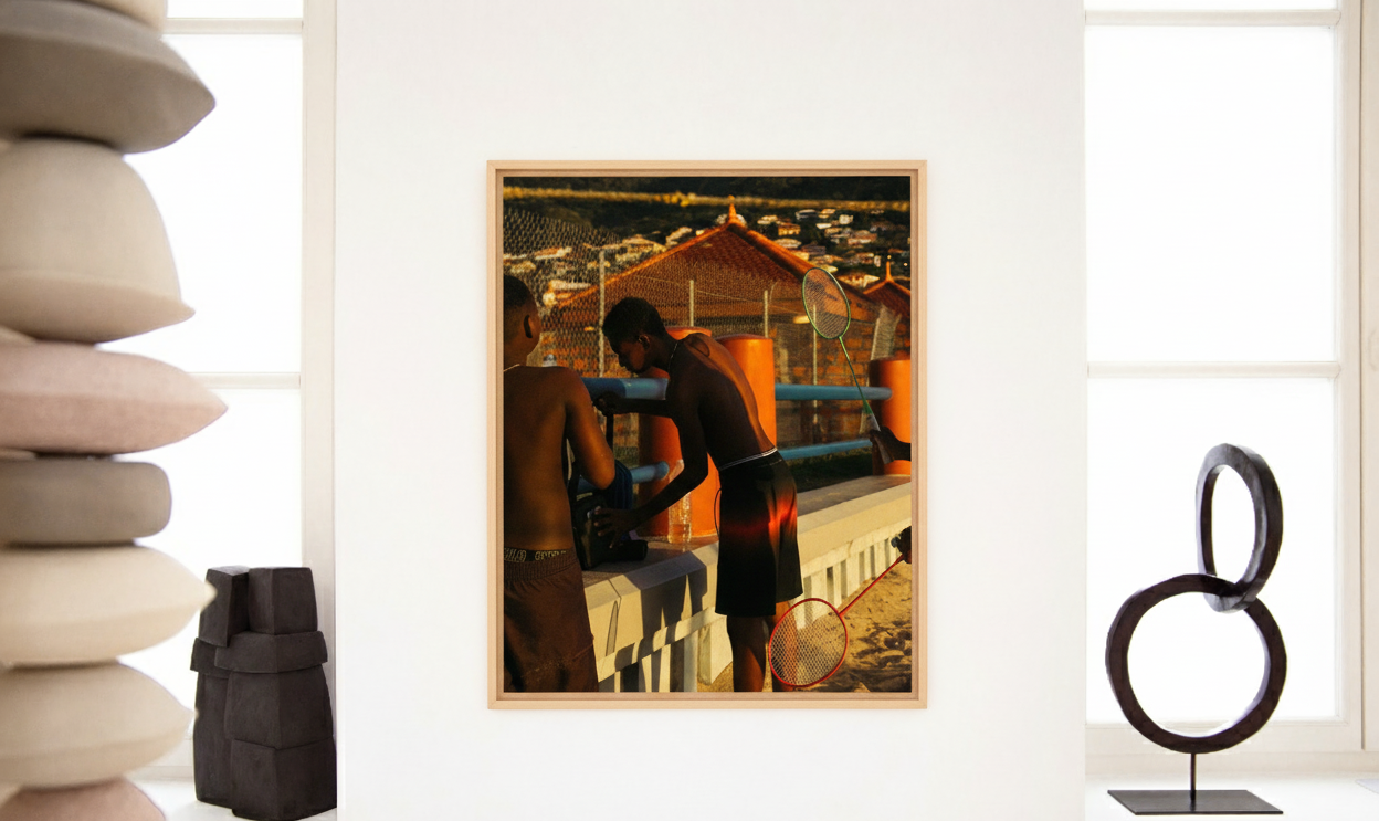 Joueurs de badminton, Martinique