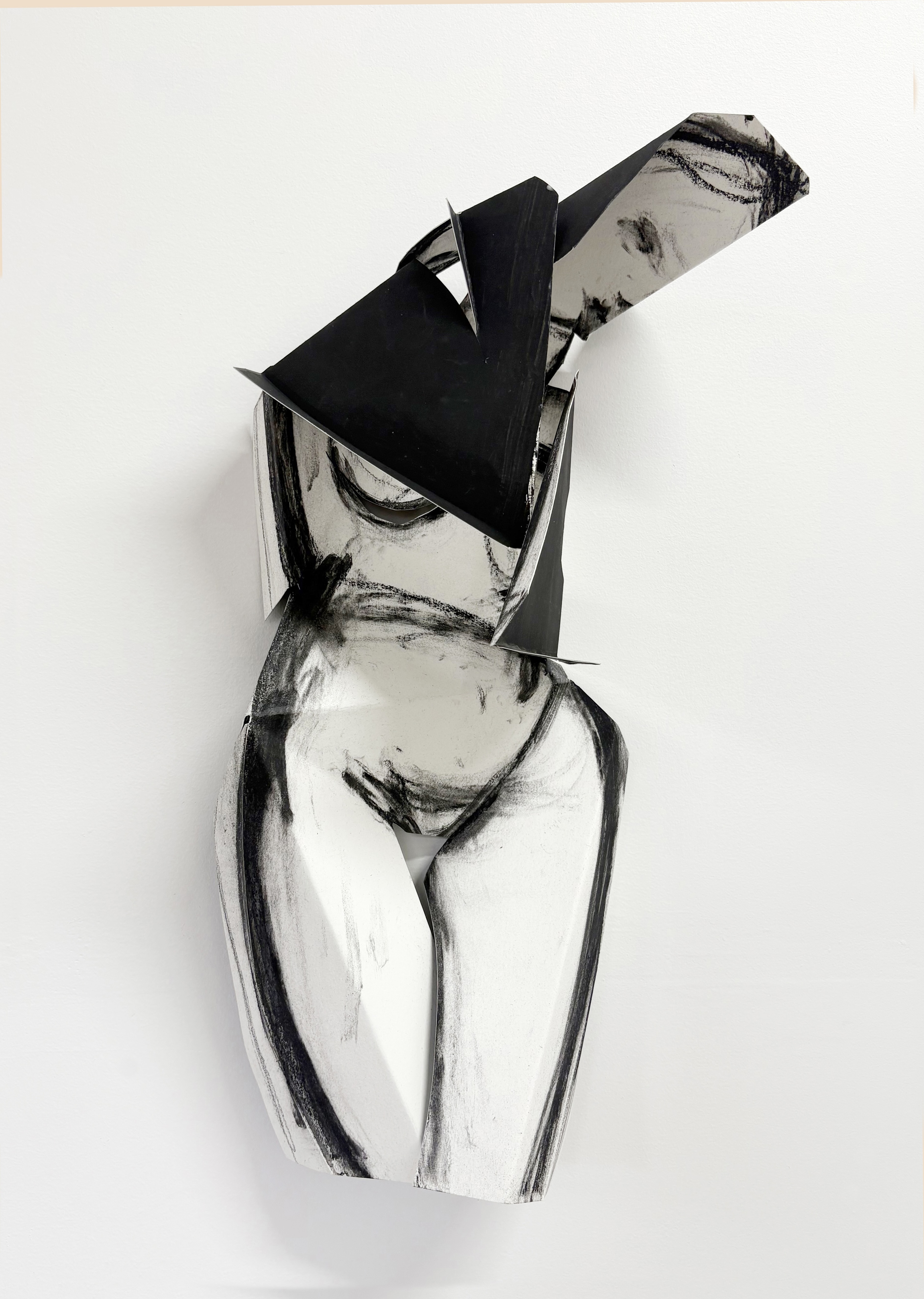 Folded Female in Black and White II