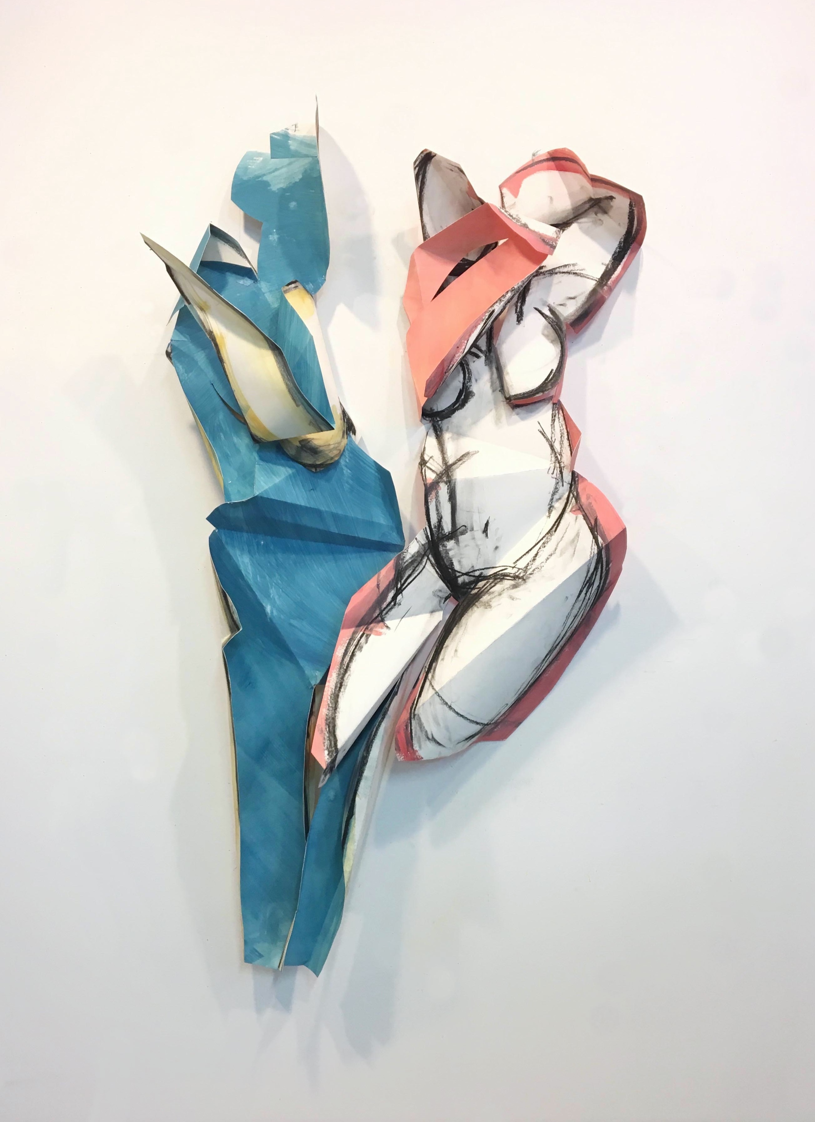 Folded Females Together I (blue)