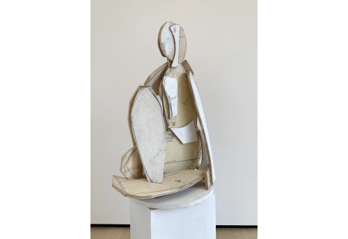 Folded Female Woman Seated V