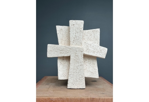 Croix terre blanche chamottée