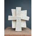 Croix terre blanche chamottée