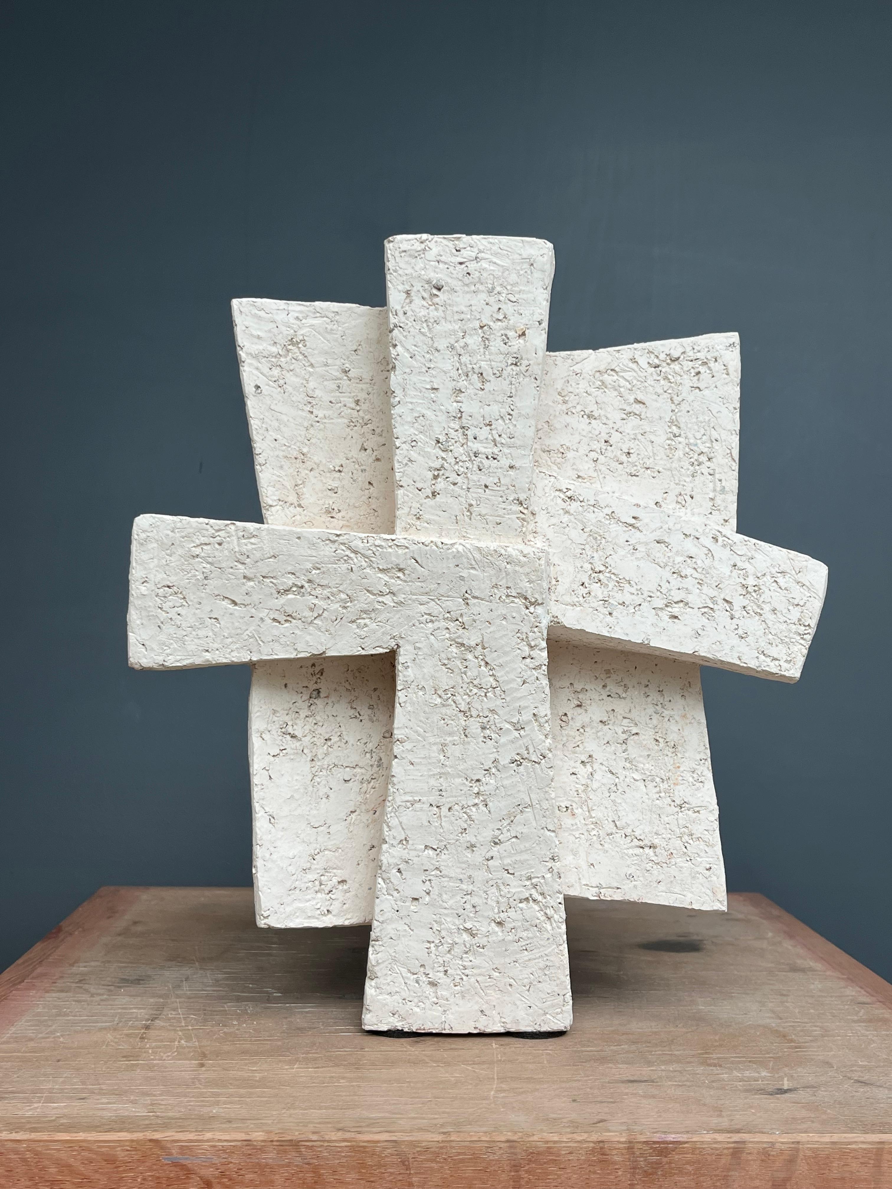 Croix terre blanche chamottée