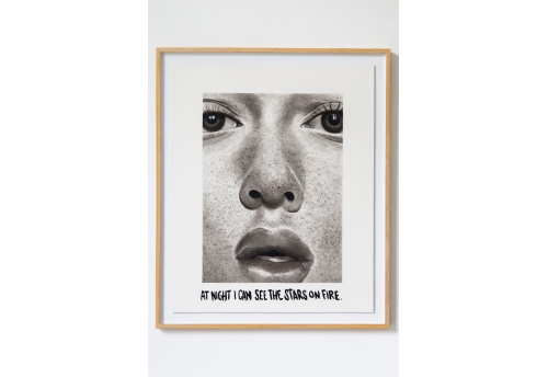 At night I can see stars on fire