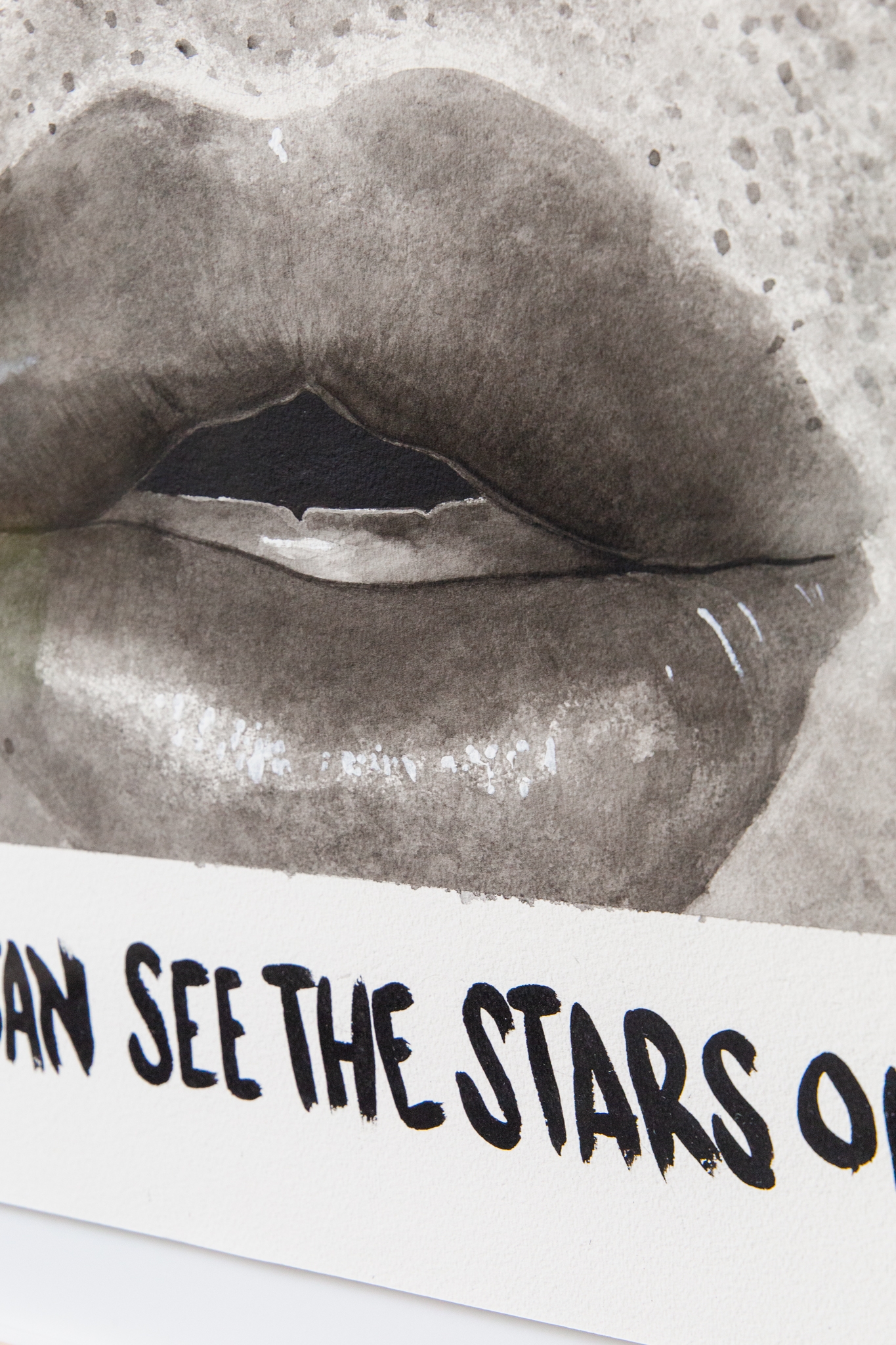 At night I can see stars on fire