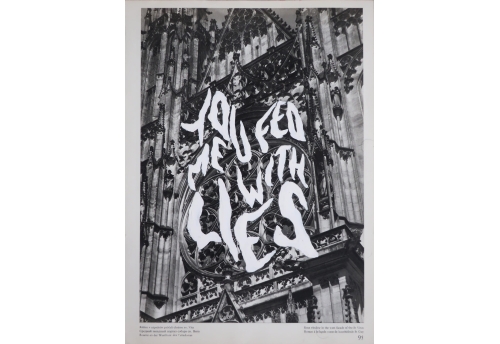 You fade me with lies