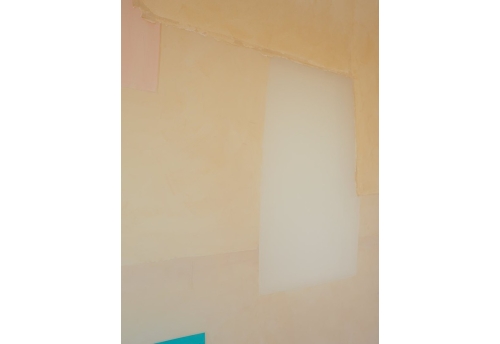 Patchwork composition II-b blue