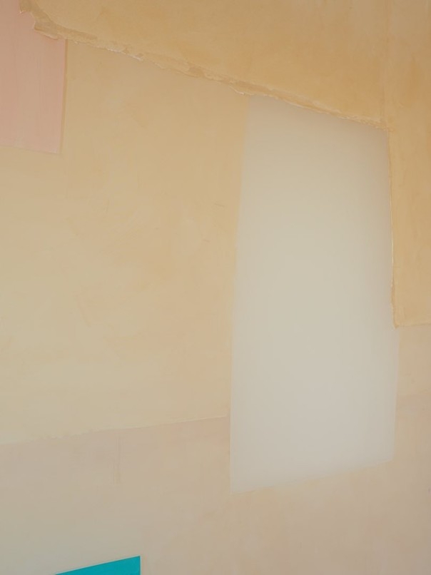 Patchwork composition II-b blue