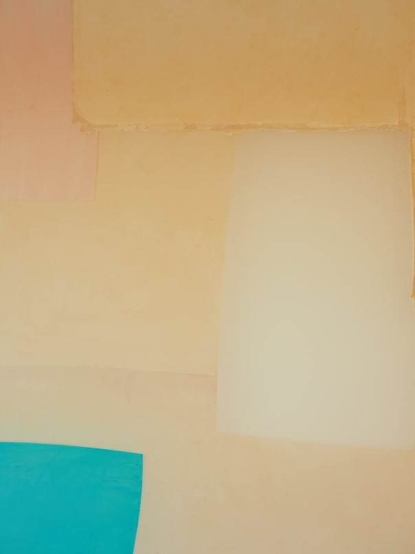 Patchwork composition II-b blue