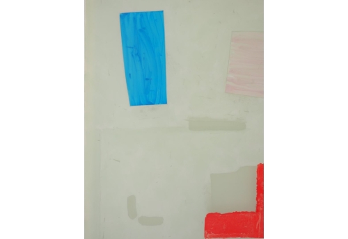 "Cento Moduli" manganese blue, red, dusty green