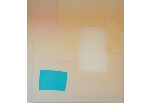 Patchwork composition II-b blue