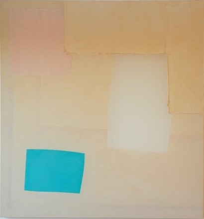 Patchwork composition II-b blue