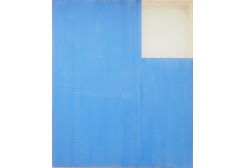 Patchwork composition II-b blue