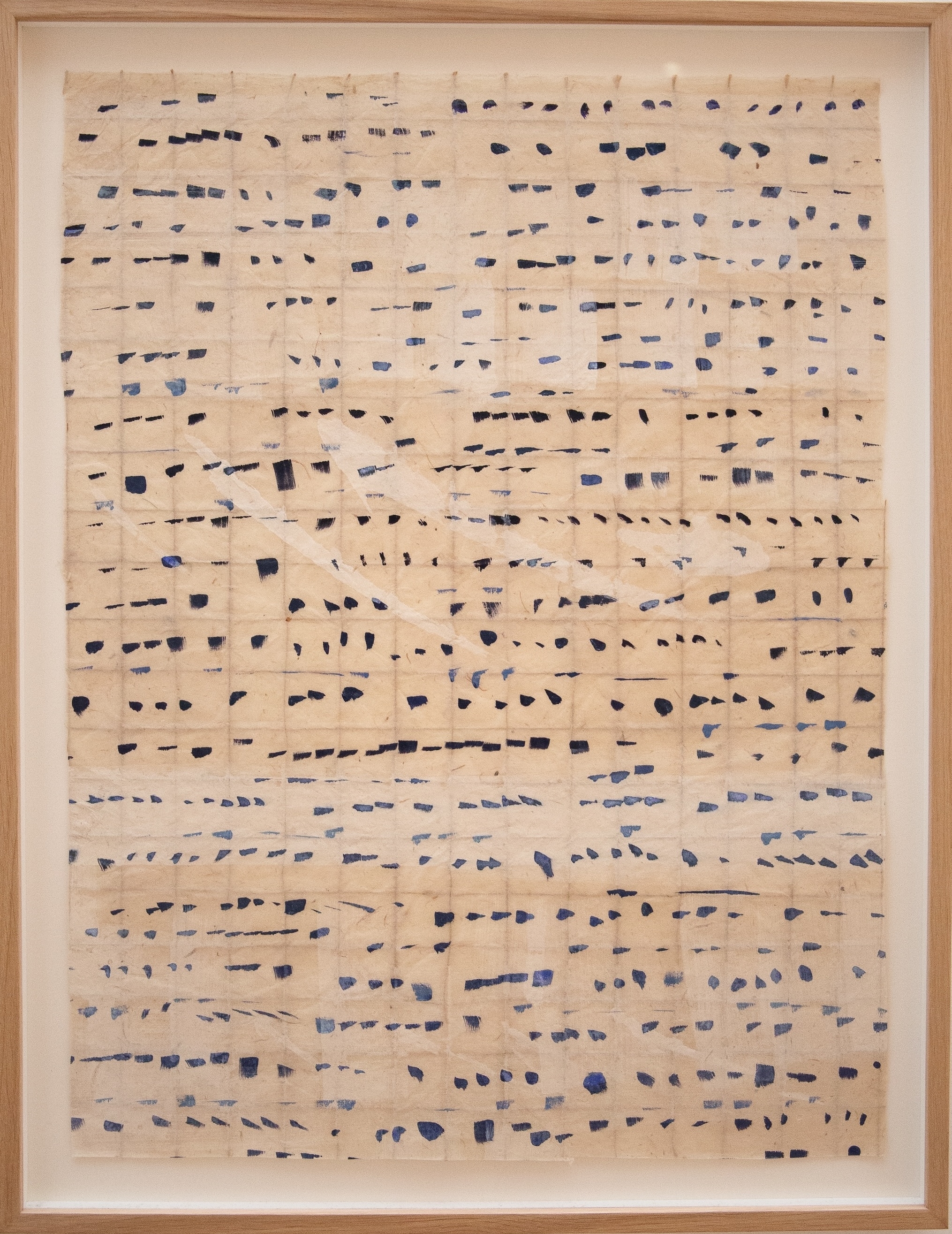 Ecriture cunéiforme - Bleu et noir