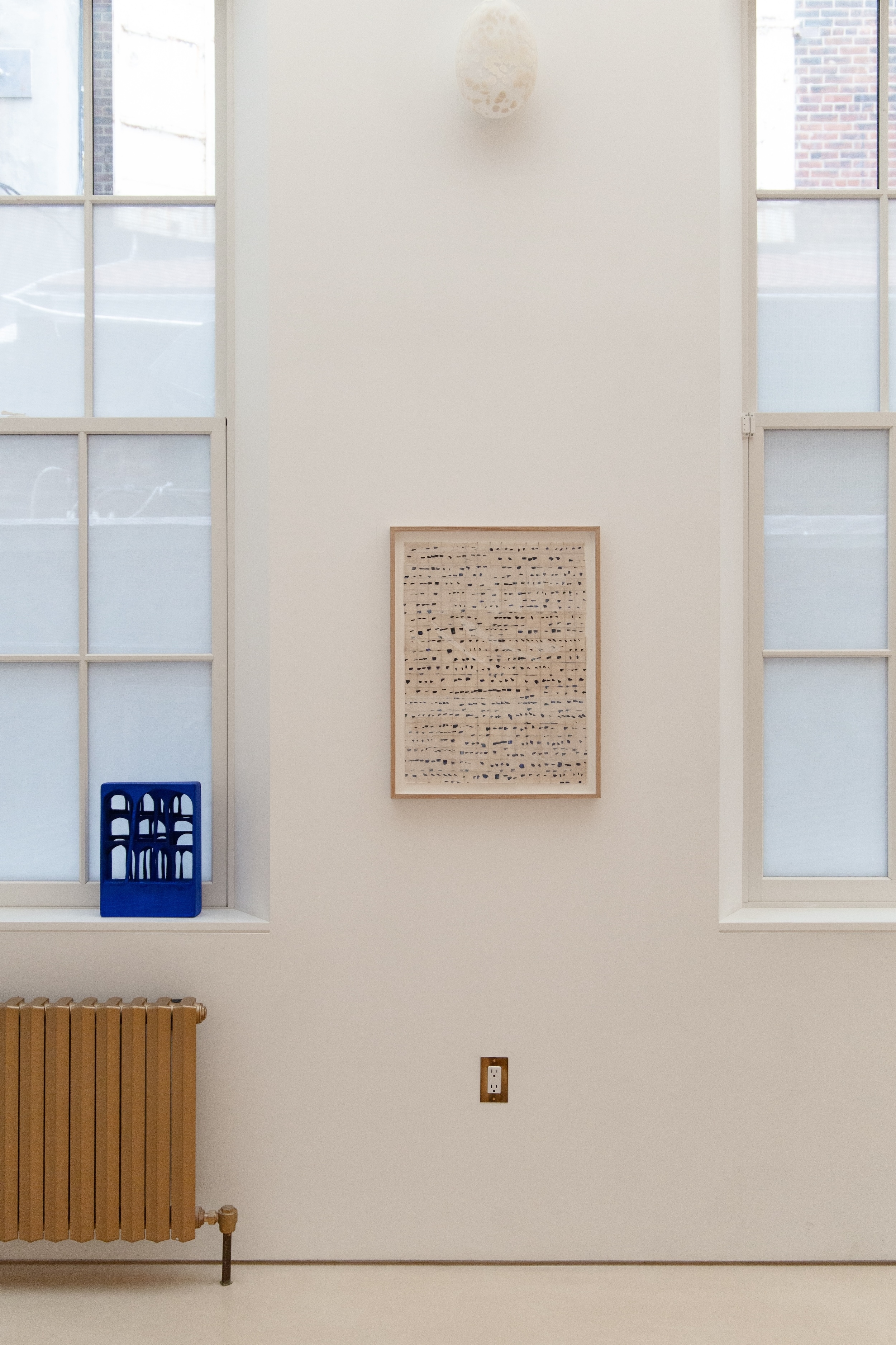 Ecriture cunéiforme - Bleu et noir