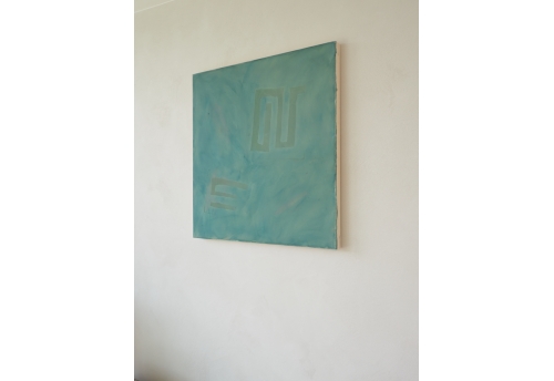 Transcendencia - deep green over rose