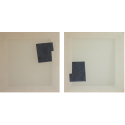 Enigma – Diptych, Blue Black, Ecru
