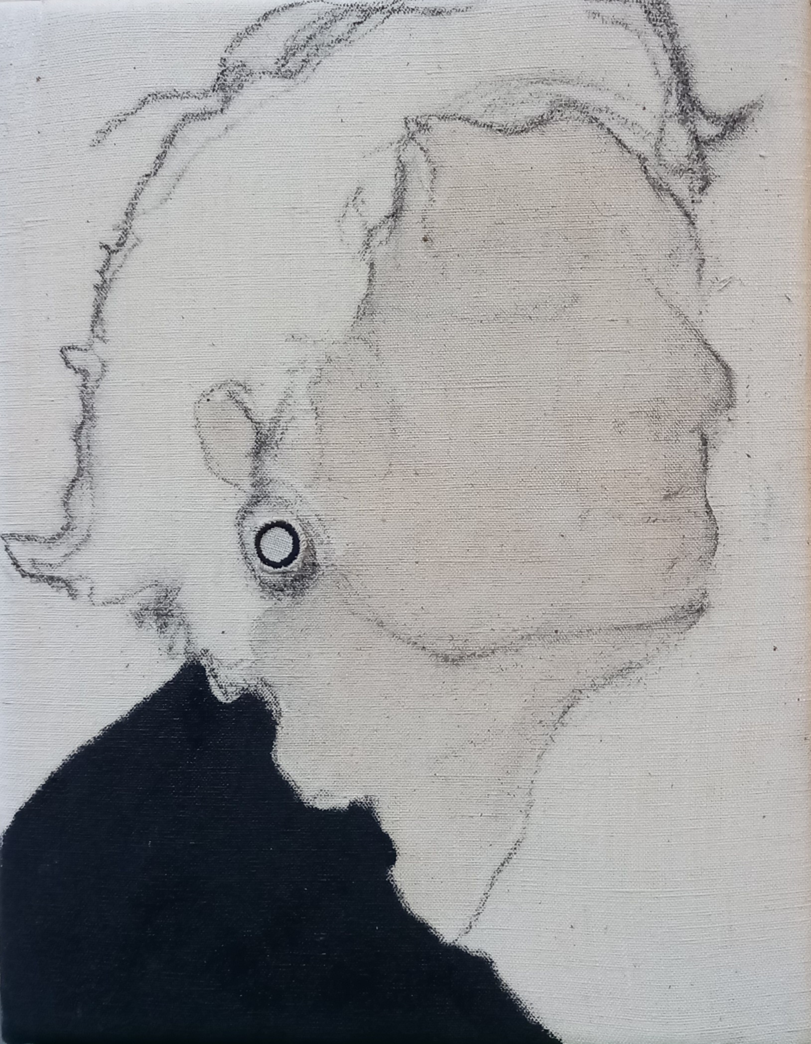 Portrait à la boucle d'oreille