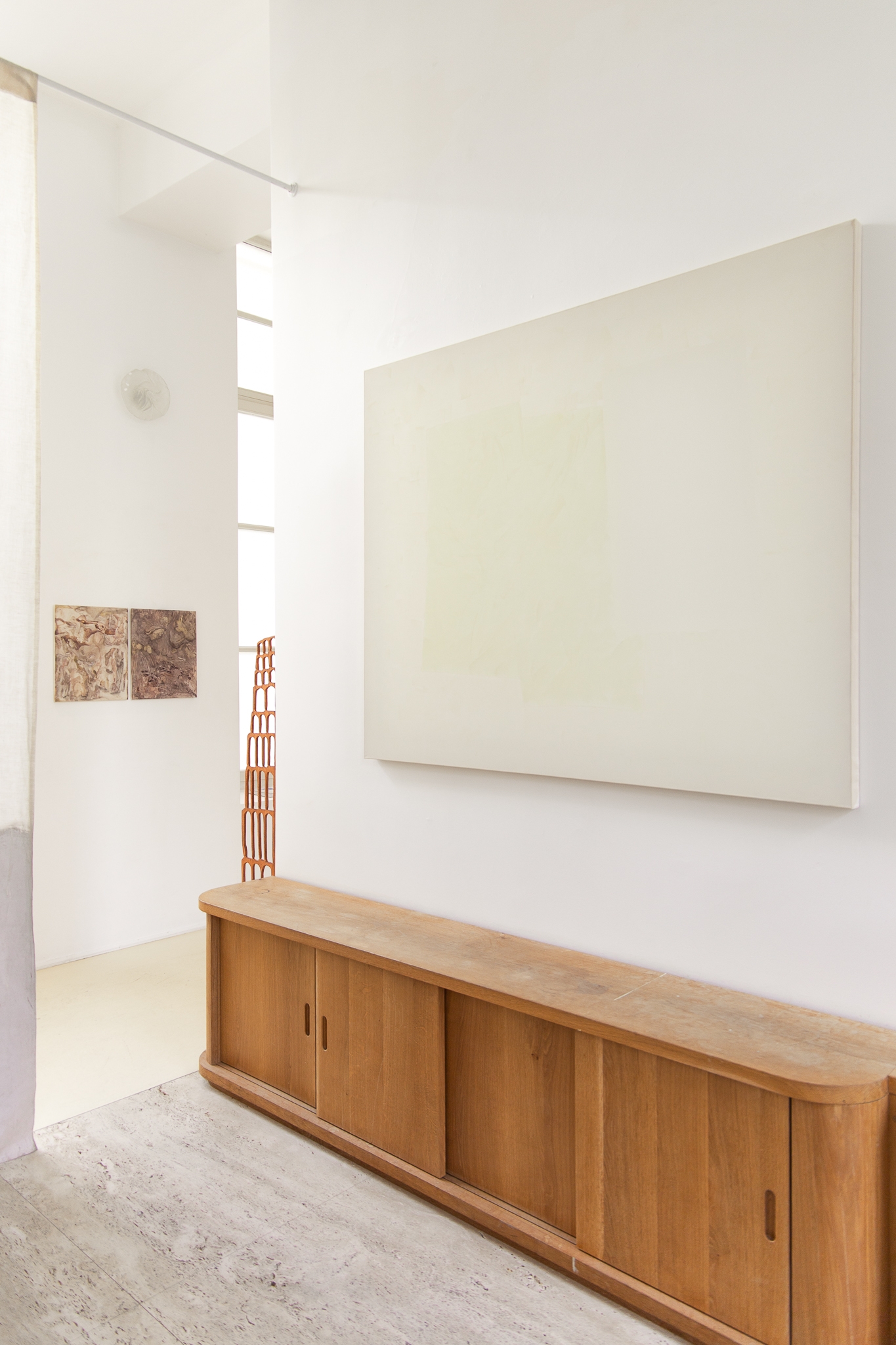 Enigma series, dusty yellow, off white