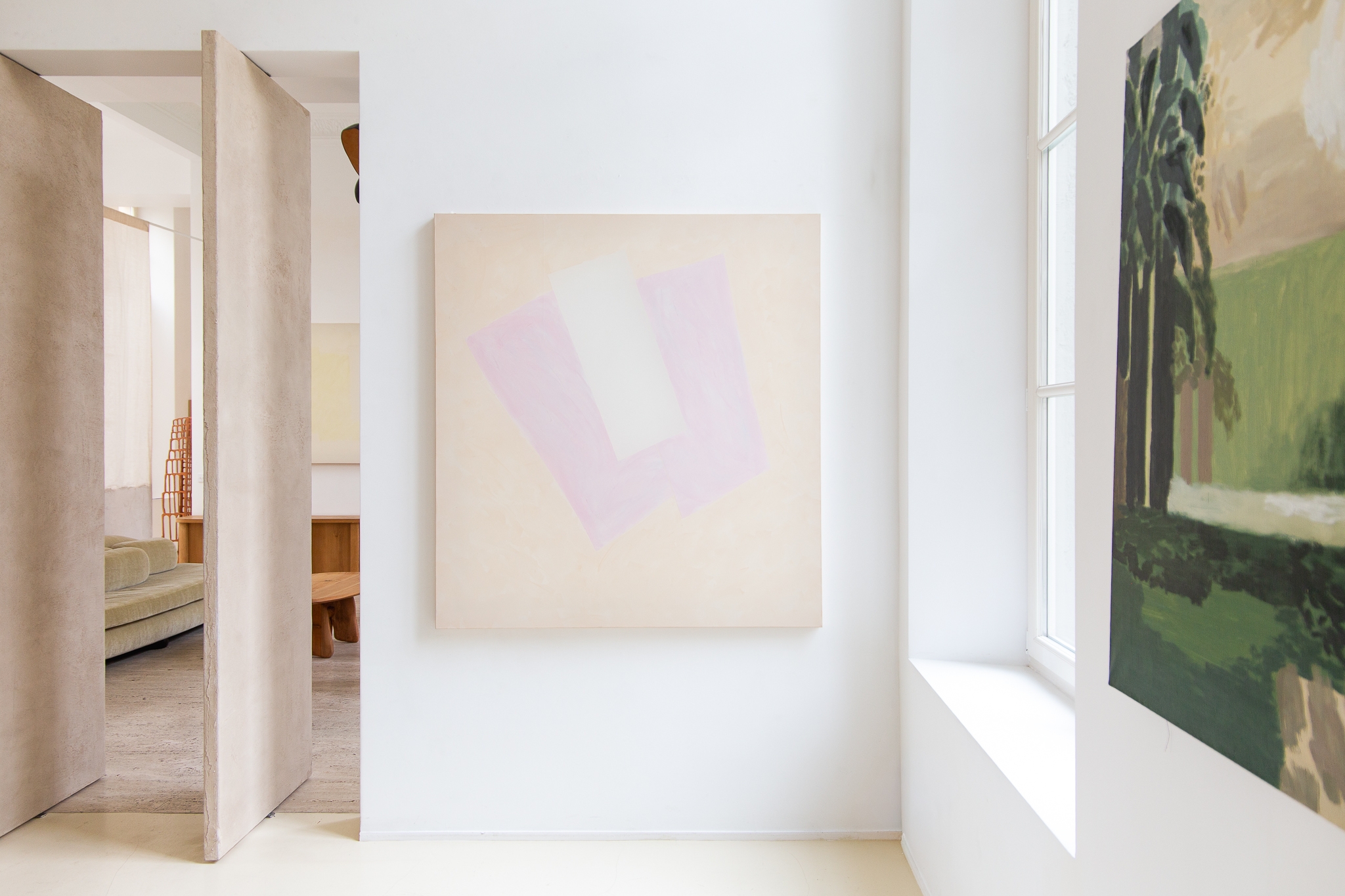 Enigma series, red, off white